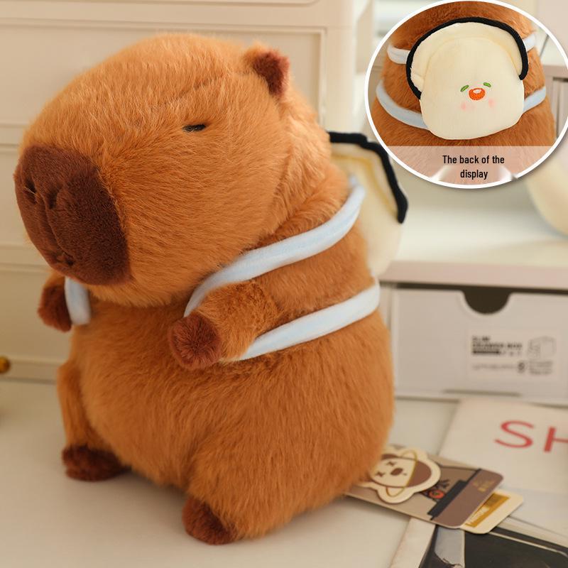 Capybara Plush Toy with Runny Nose - Stuffed Animal Doll Pendant Birthday Gift