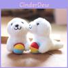 Lovely Seal Plush Toy Cuddly Soft Stuffed Animal Key Holder Bag Pendant