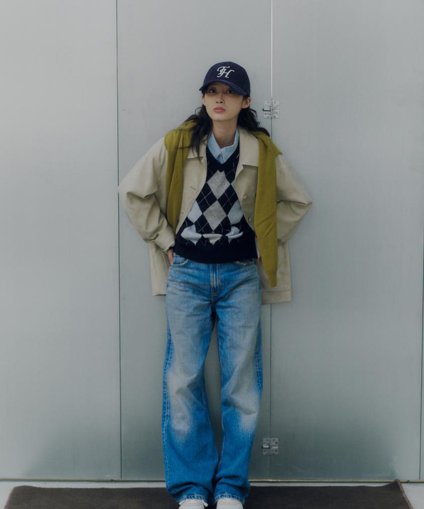 Teulaepighamoni Corduroy Th Logo Deep-Fit Ballcap_Navy