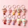 Non-Toxic New Cartoon Cute Cat Head Children Cute Doll Flock Doll Handmade Diy Pendant Keychain Set Gift