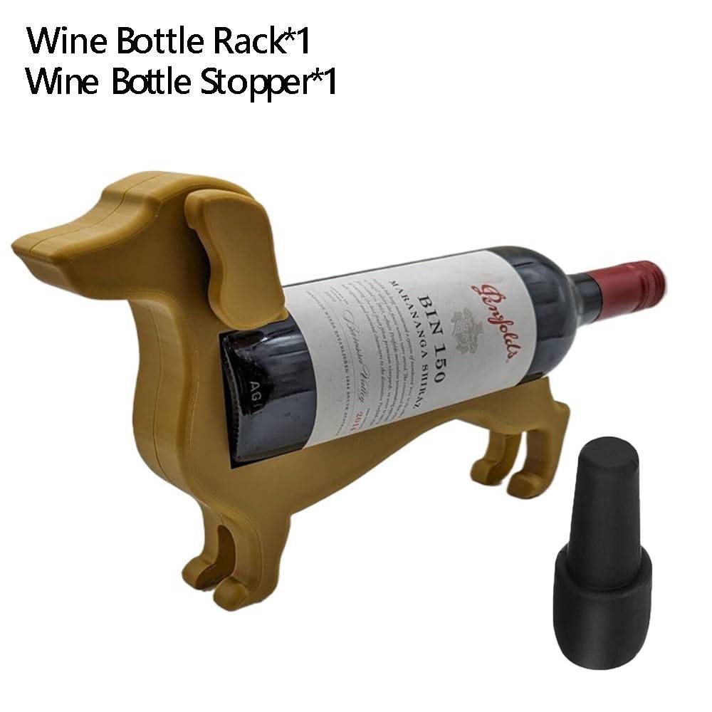 Creative Dachshund Wine Bottle Holder Wine Beverage Storage Rack For Bar Home Wine Bottle Rack Practical Decorative Sausage Dog