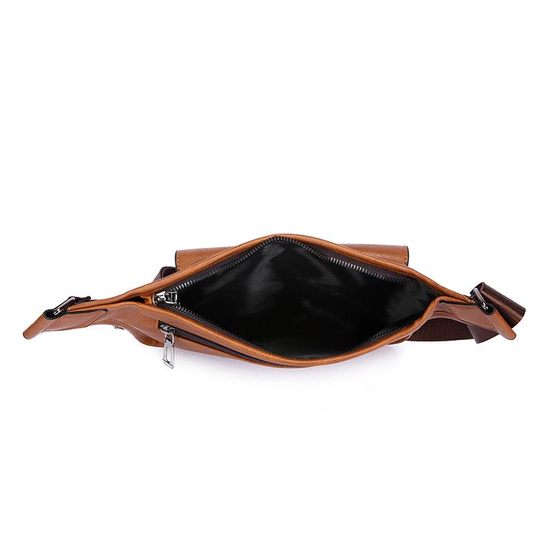 New Men's Vintage Chest Bag Waterproof Large Capacity Crossbody Single Shoulder Bags with Sport Small Messenger Bags