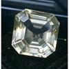 Beautiful Natural Light Yellow Sapphire 14+ Ct Asscher Cut Certified Gemstone