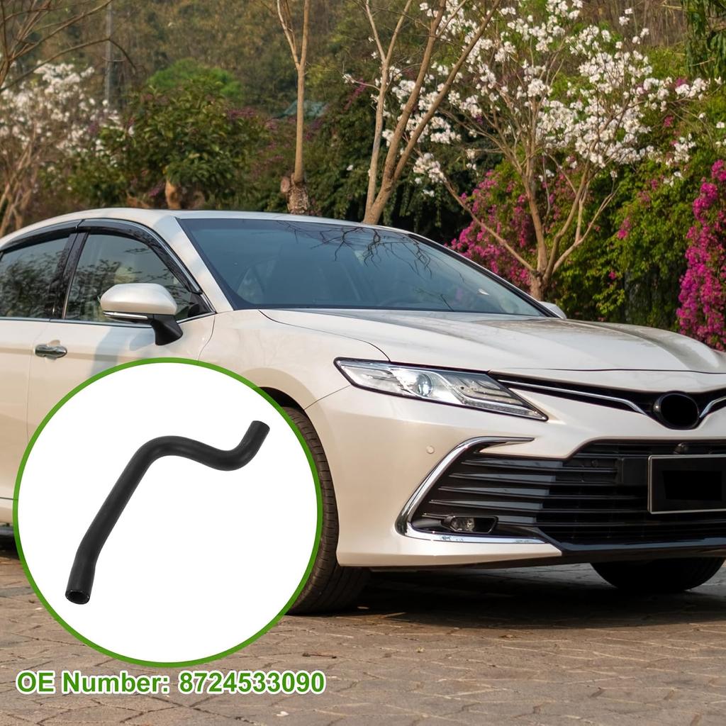 Nr. 8724533090 Heizungsschlauch für Toyota Camry 2,2L 1992-1996 Gute Abdichtung Schwarzer Kühlerschlauch für den Motor Gummi 1 Stück