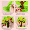 Vibrant Colors Felt Tree Kit Non-Woven Fabric Kids Puzzle Toy DIY Craft Kit  Kindergarten Education