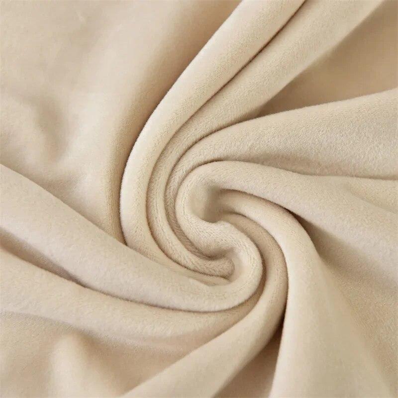 Solid Color Elastic Velvet Sofa Cover for Living Room All Inclusive Stretch 1/2/3/4 Corner L Sofa Slipcovers Cats Funda De Sofá