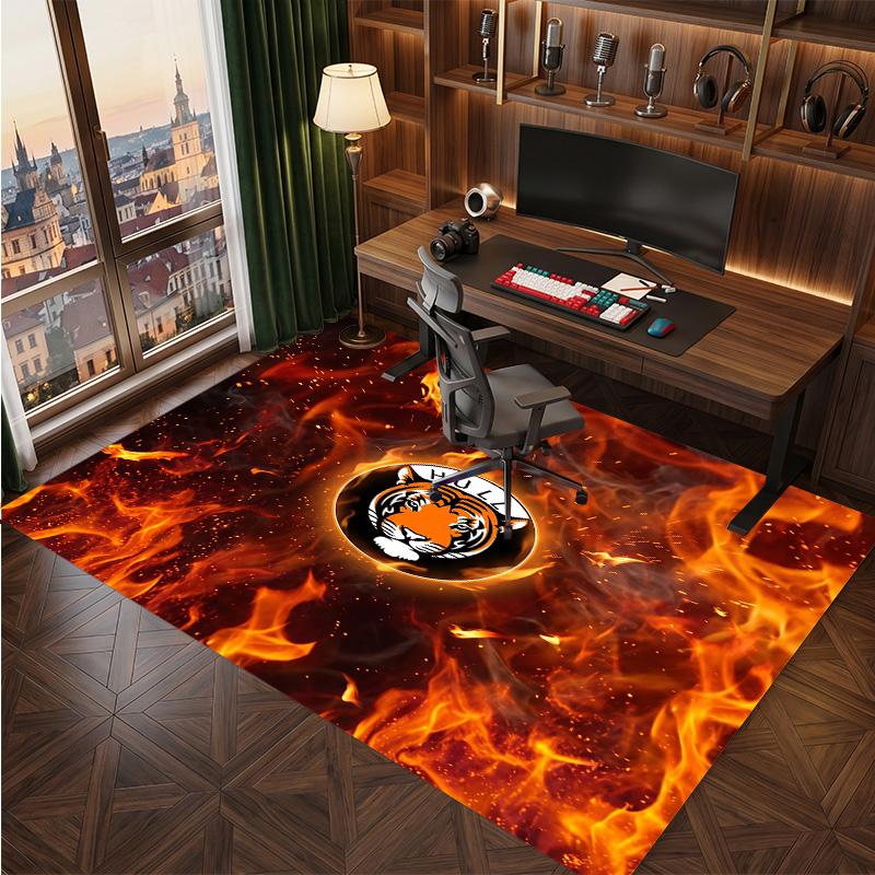 Hull City Football Print Crystal Velvet Rug, Comfortable Water Absorbent Non Slip Indoor Floor Carpet