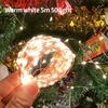 5 Meter USB Lichterkette Weihnachtsdekoration Hochzeitsfeier LED Feiertagsbeleuchtung Außen Warmweiß USB Kupferdraht Lichter