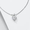 Fashion Real Moissanite Heart Pendant Necklace 1ct D Color Heart Diamond Pure S925 Sterling Silver for Women Wedding Fine Jewelry