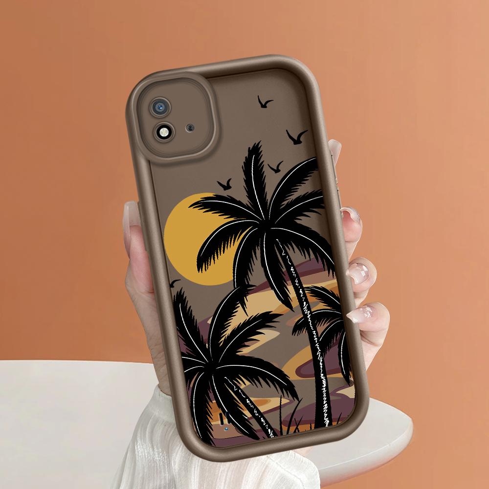 Weiches Silikon-Quadratleiter-Druckmuster-Telefongehäuse Vollständige Abdeckungskamera Stoßfestes Schutzgummigehäuse für OPPO Realme