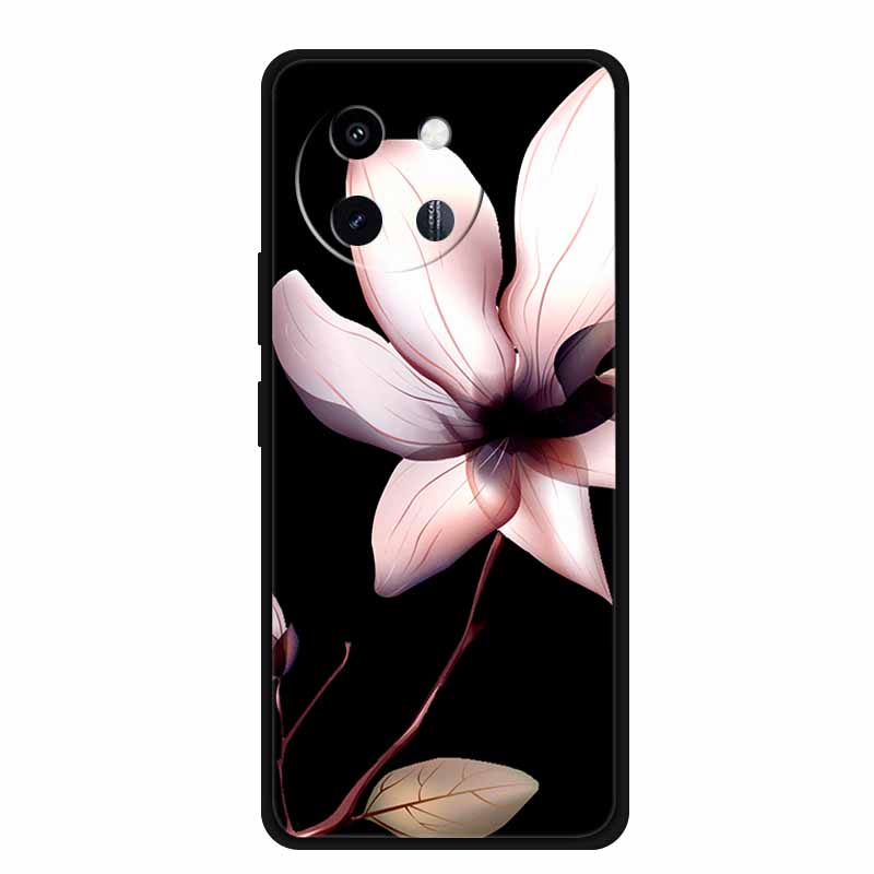 3D Lovely Cute Case For Vivo Y38 Y200i Y200T T3X Soft TPU Silicone Bumper Protector Relief Flower Emboss Phone Cover Funda Capa