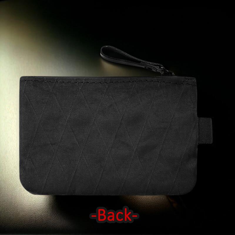 Men's Outdoor Anti-theft Brush RFID Card Bag Multifunctional ID Card Clip Pen Tool Key Headphone Mini Item Storage Bag