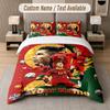 Custom Bedding Set Cristiano Ronaldo Pattern, Print Name Text 1 Duvet Cover Plus 2 Pillowcases Home Textile