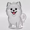 Psí klíčenka Personalizovaná památka na mazlíčka Průhledná akrylová skořápka Corgi Pomeranian Buldok Lehká klíčenka s plemenem psa