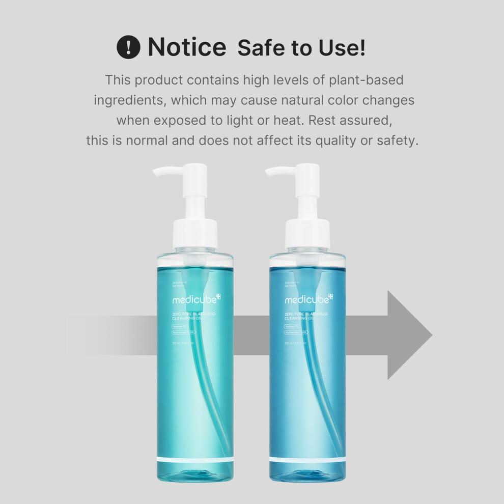 medicube Zero Pore Blackhead Cleansing Oil | Makeup Remover for all skin types, Daily Moisture Facial Cleanser, Low-Irritation | K