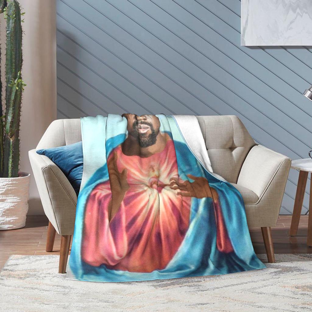 K-kanyes W-wests Funny Meme Throw Blanket for Couch Cozy Plush Blanket 50x60 Inches Multiple Sizes Bedspread for All Seasons
