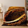 Movie L-Lord of The Rings H-Hobbit Flannel Blanket Soft Warm Blanket Throw Blanket for Bedroom Living Room Bed Picnic Gift Kid