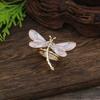 New Enamel Color Dragonfly Elastic Ring Women's Creative Design Color Dragonfly Adjustable Ring