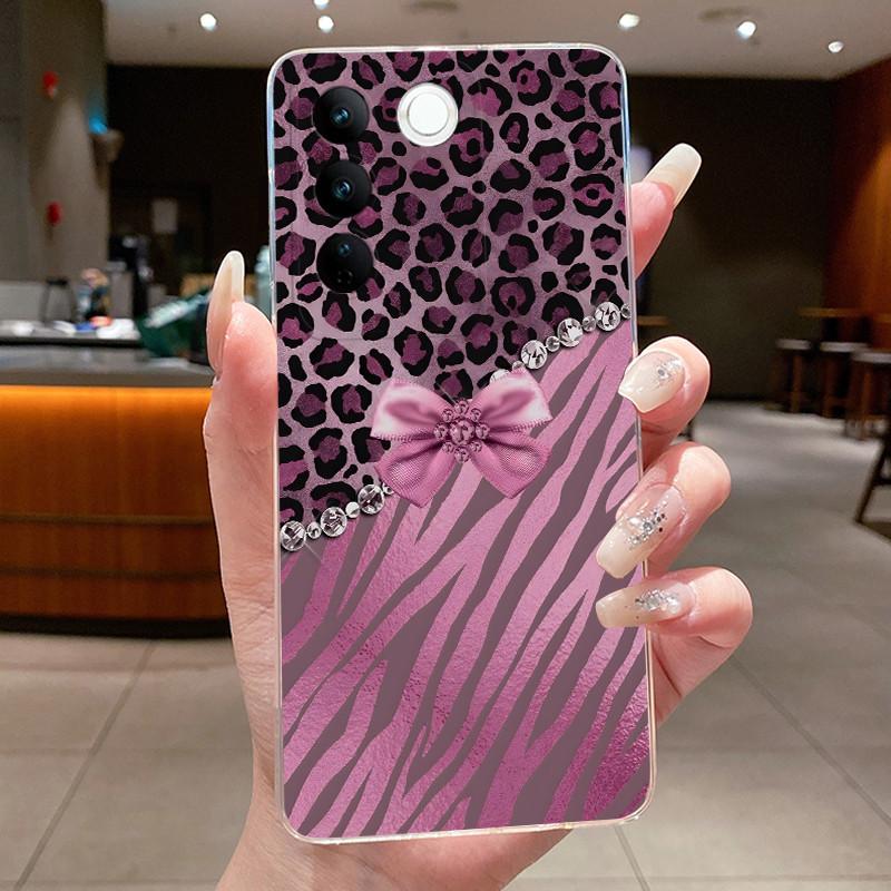 Case For Vivo V27 Capa Cases For Vivo V27E Flower Butterfly Protective Thin Case For Vivo V27 Pro Soft Silicone TPU Phone Cover