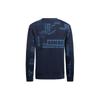 Armani Exchange SS24 Logo Letter Print Crew Neck Casual Long Sleeve Sweatshirt Men sweatshirt Navy-Blue 3DZMHK-ZJXRZ-65BH