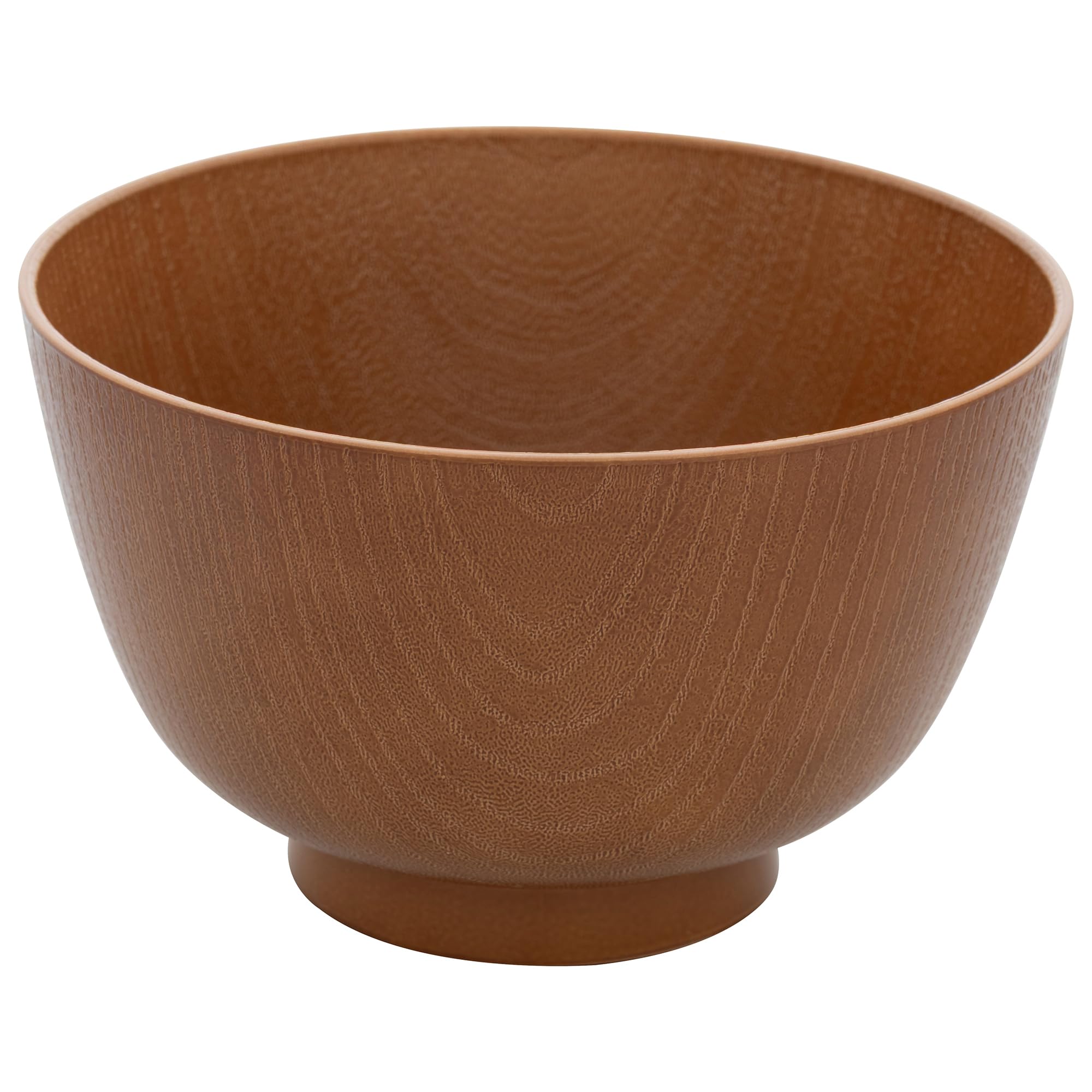 Yamanaka Lacquerware Nature Range Kyoto Style Zelkova Wood Grain Soup Bowl Light Brown M15997-4