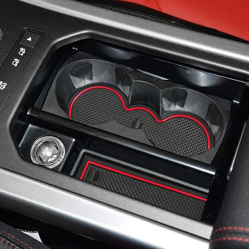 Auovo 8Pcs Anti-Dust Mats For Range Rover Evoque Accessories 2012-2018  Fit Center Console,Car Cup Holder Erts,Door Liners Interior For Land Rover