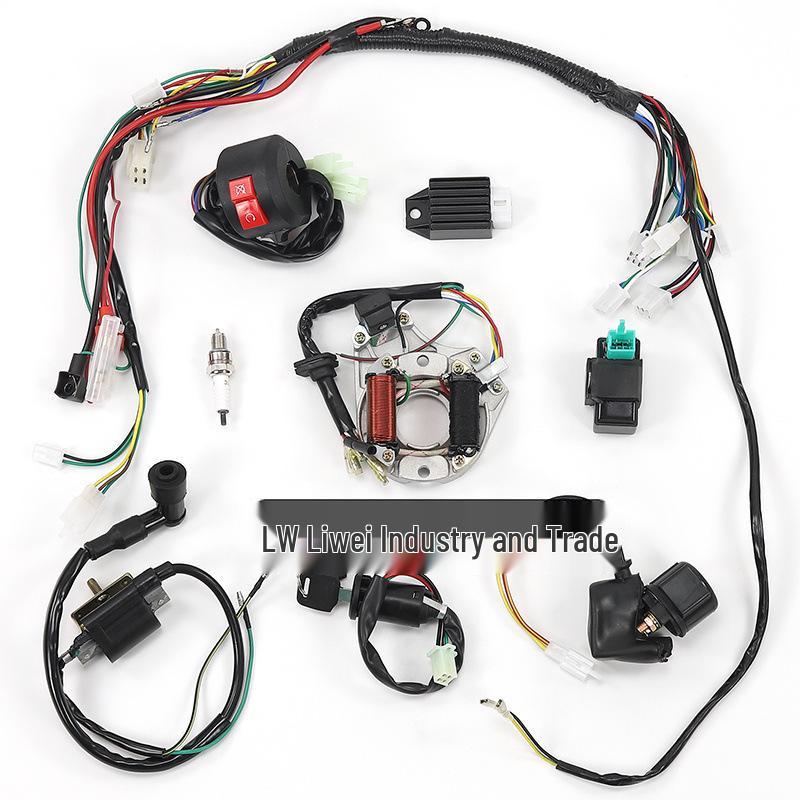ATV & Dune Buggy Teile Kabelbaum Zündspule CDI Zündsystem 50-110CC