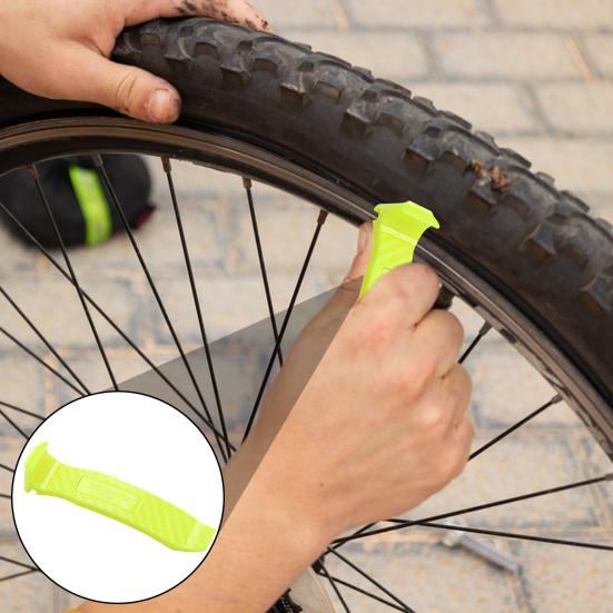 Bike Tire Lever with Deflation Device Double-Head Lightweight Road Mountain Bicycle Tire Removal Tools Bike Accessories