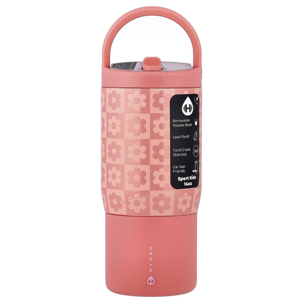 Sports Baby Bottle, Daisy Checker, 14Oz