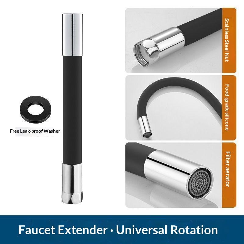 Faucet Extension Hose Rust Resistant Leak Proof 360 Degree Flexible Bendable for Home Laundry Room Utility Sink