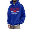 Men's Fashionable Daily Versatile Casual Hooded Sweatshirt, Daily Long Sleeved Patch Top Sweatshirt