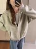 Women's Retro Striped Cardigan Hoodie - Long Sleeve, Spring/Autumn 2025 Collection