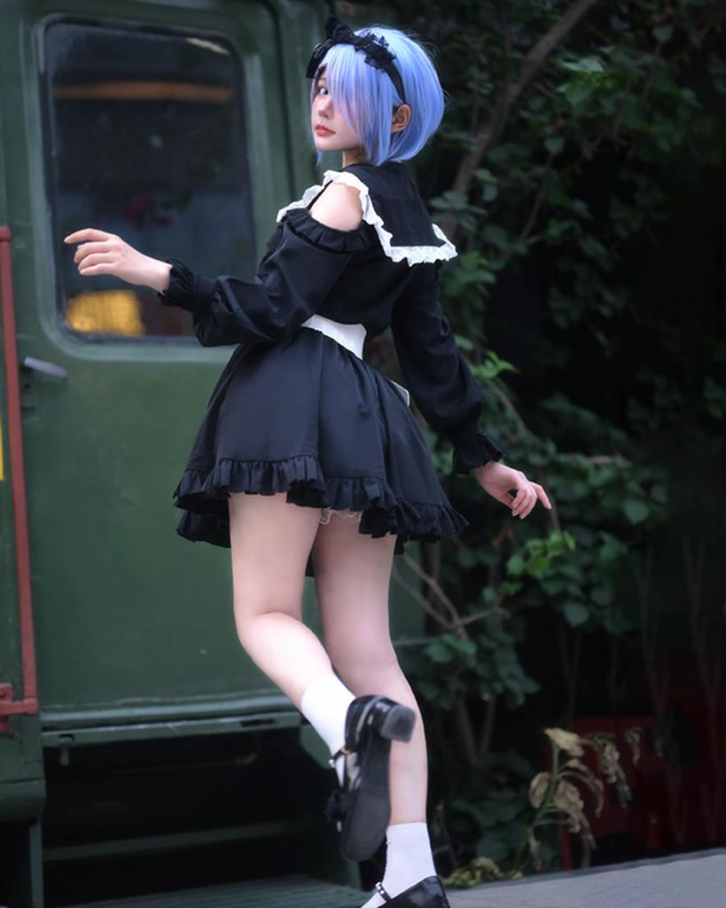 Starting Life in Another World Rem Cosplay Halloween Anime type of Japanese [milky time] ReZero - Jirai-kei (a fashion)