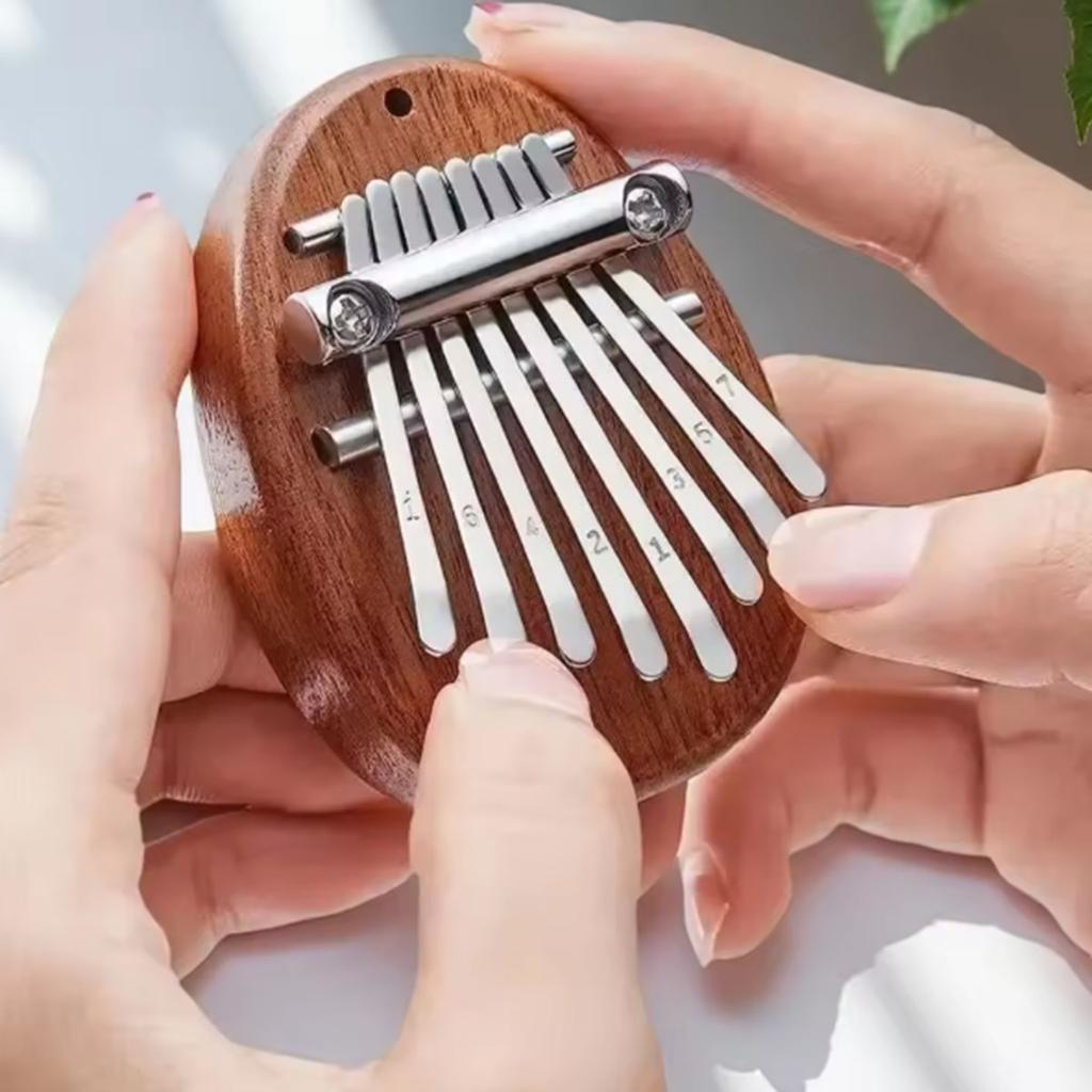 8 Key Mini Wooden Kalimba High Quality Exquisite Finger Thumb Piano Marimba Musical Good Accessory Pendant Gift