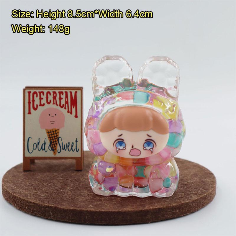 Oiled 8.6Cm Quicksand Dream Rabbit Ornament Cute Cartoon Desktop Ornament