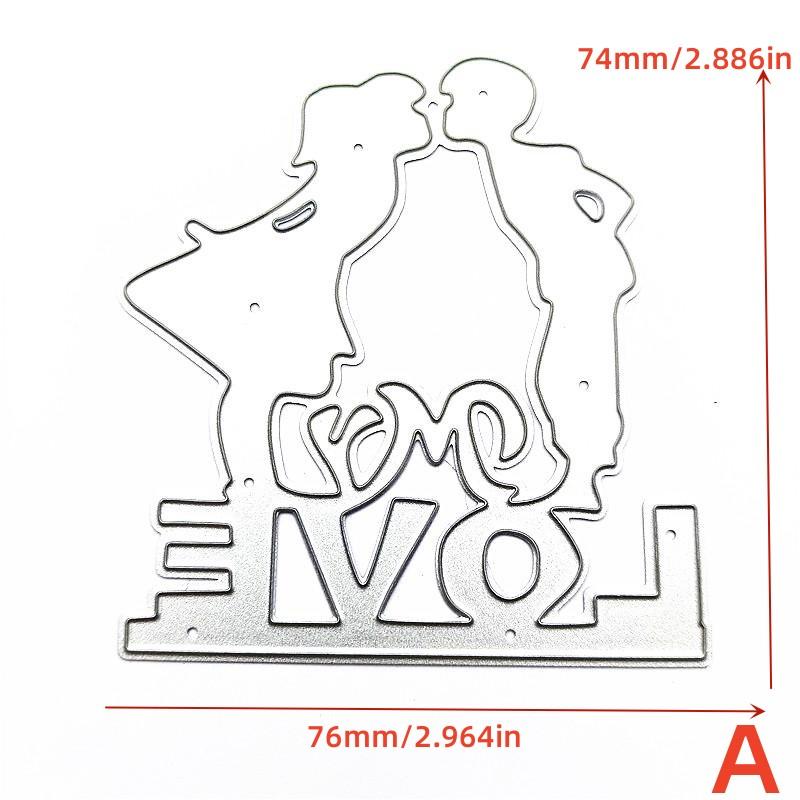Love Heart Background Frame Metal Cutting Dies Stencils for DIY Scrapbooking Decorative Embossing Handcraft Template