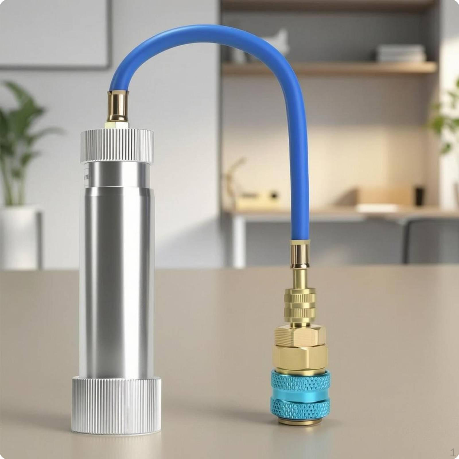 Manual Cooling System Oil Dispenser Metal Body Measurement Markings for
