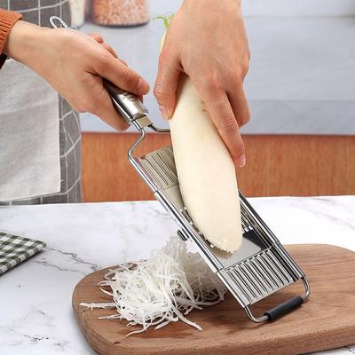 Shredder Cutter Stainless Steel Portable Manual Vegetable Slicer Easy Clean Grater with Handle Multi Purpose Home Kitchen Tool