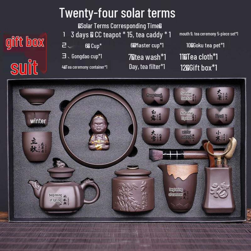 

Ru Han Twenty-Four Solar Terms Zisha Tea Set