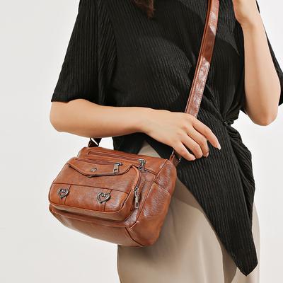 New Simple Leisure Women Messenger Bag Vintage Lightweight Large Capacity Female Shoulder Bag Crossbody Bag