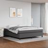 3137539 vidaXL Divan Bed with Mattress Black 140x190 Cm Faux Leather