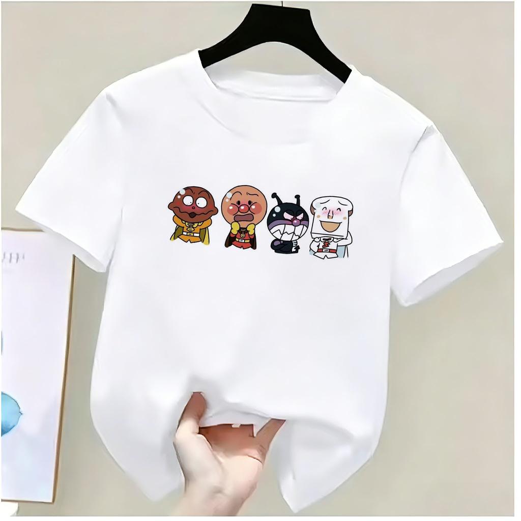 Anpanunisex Anime Unisex Unisex Child Short Sleeves TShirt ParentChild Summer Casual Graphic Y2k Clothes New Arrival Tee Tops