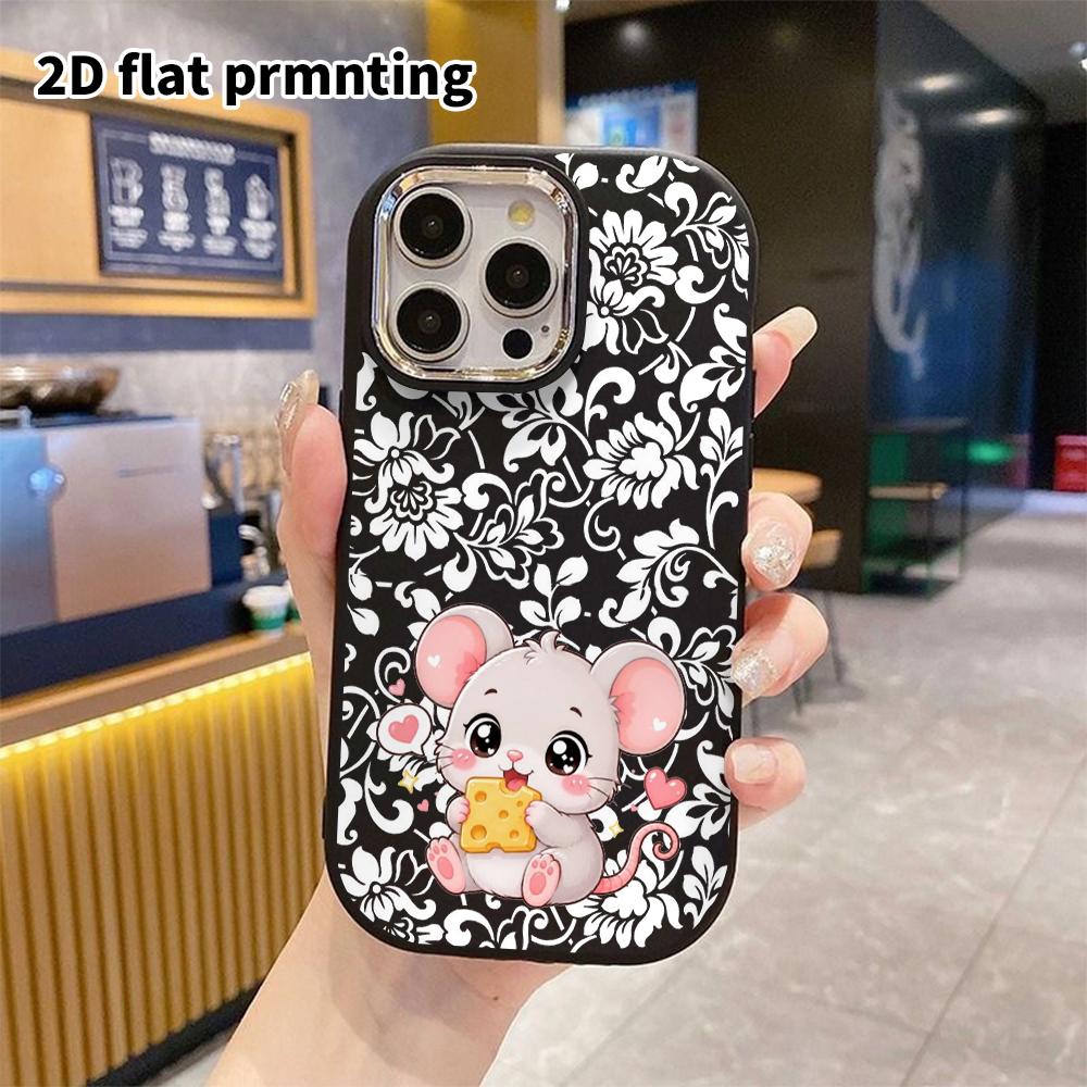 Phone Case: 2D Flat Design Suitable for iPhone 18 17 16 15 14 13 Pro Protective Case, Couple Style, Little Mouse, Christmas and Halloween Gift