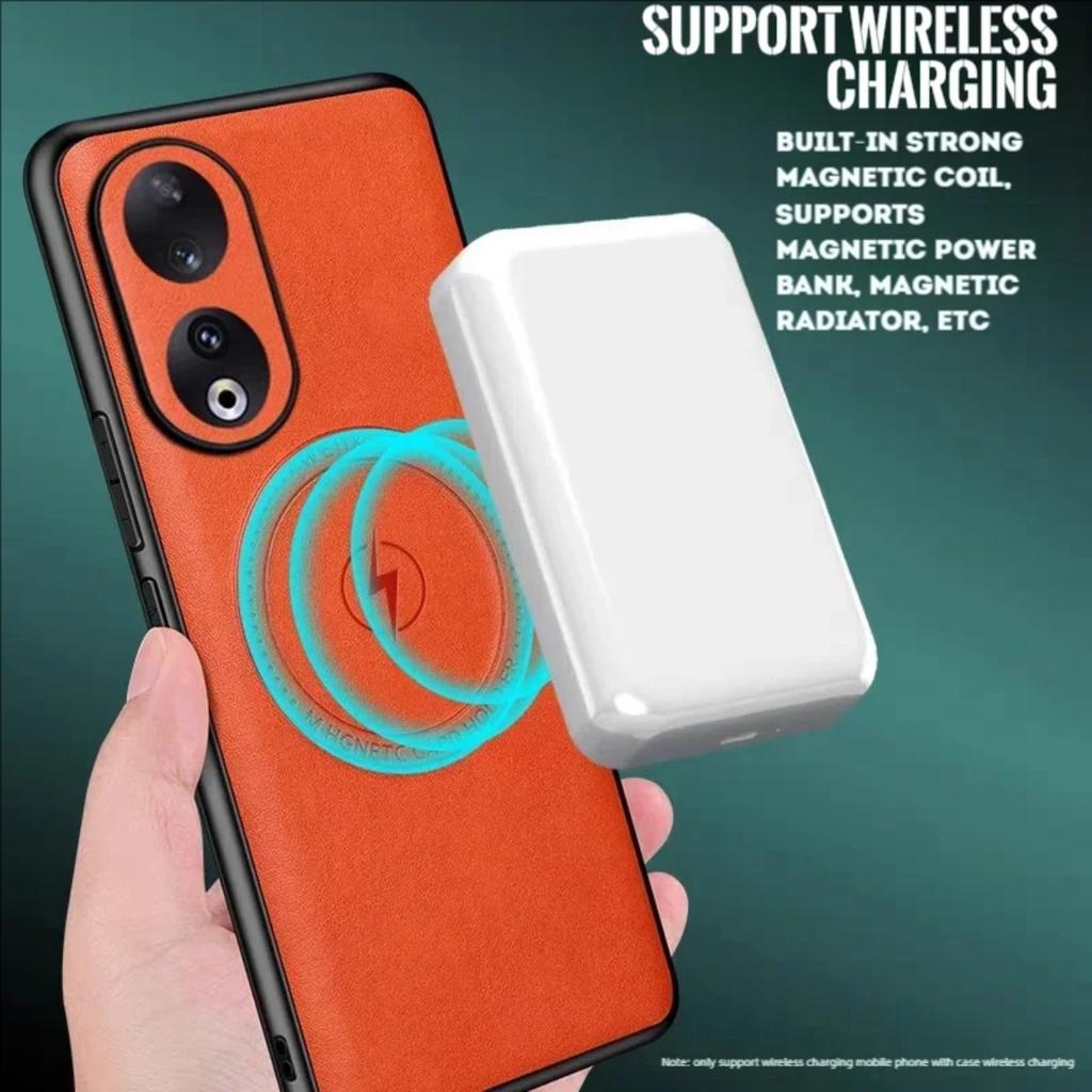 Newest Magnetic Premium Leather Case for Honor Magic 7 6 5 4 Pro Personality Highly Quality Magnetic Wireless Charge Phone Cover