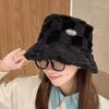 1pcThe New Pot Hat Is A Versatile Choice for Women In Autumn and Winter.It Features A Warm Sheepskin Fisherman Hat A Fashionable