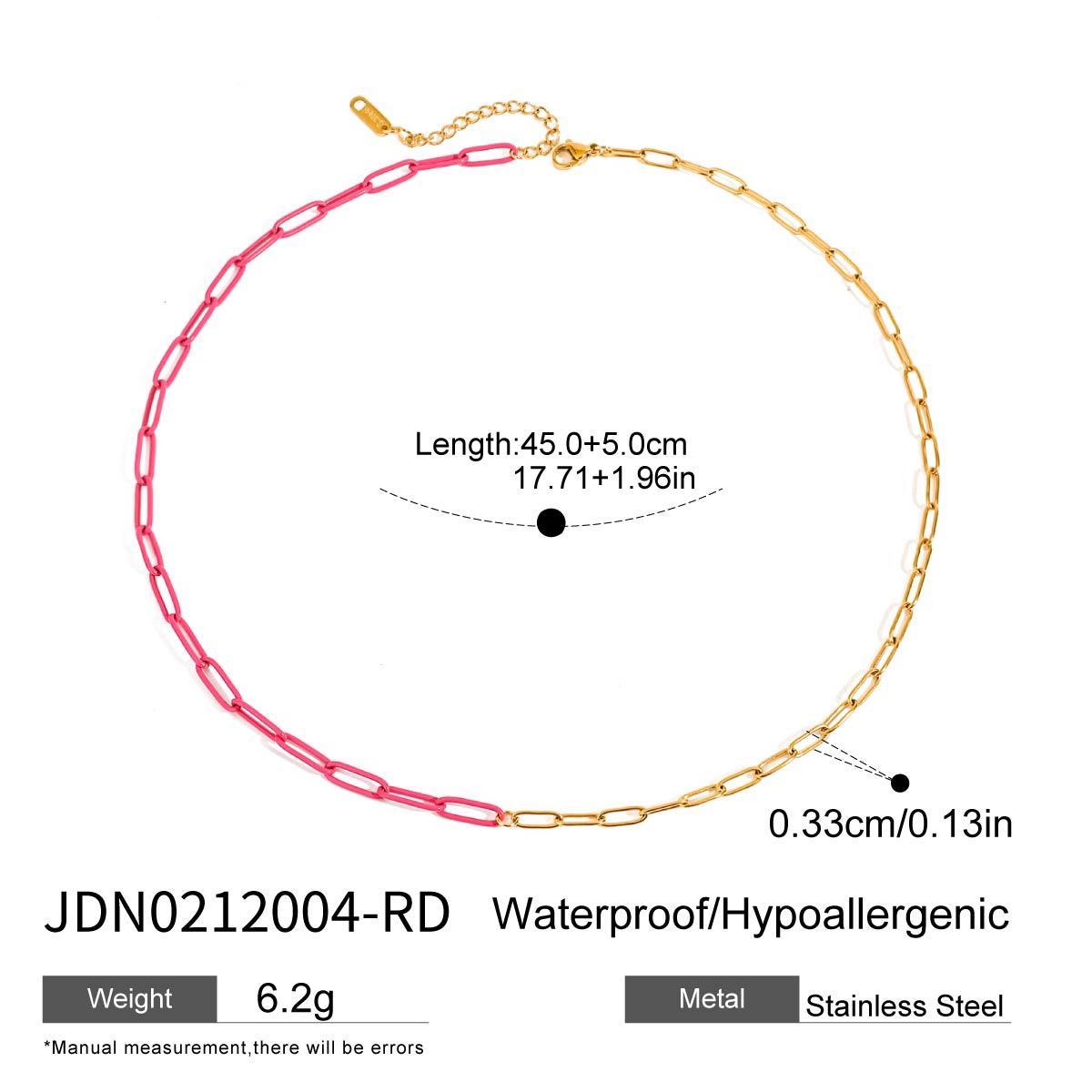 Youthway Love Letter Hexagonal Pillar Color Rope Pendant Necklace Resort Style Stainless Steel Charm Women Summer Jewelry