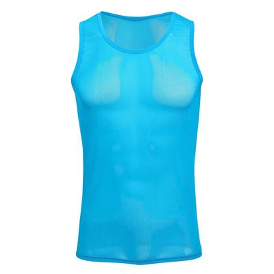IWEMEK Tank Running XL Men's Undershirt, Top, Vest, Leotard, T-Shirt, Underwear, Wear, Sportswear, Training, Underwear, Tights, Mesh, Sleeveless,