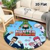 Hunter X Hunter Round Area Rug Carpet Rug For Living Room Bedroom Sofa Playroom Decor Nonslip Floor Mat