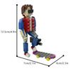 Gobricks MOC Marty McFly mit Skateboard und Kamera Bausteine Back to the Future Steine Modell Lernspielzeug Geschenk