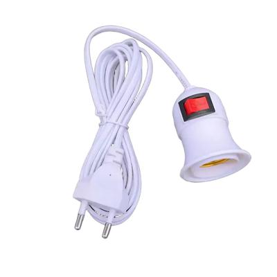 E27 Pendant Lamp Holder with 3 Meter Cord and Push Button Switch Perfect for Phytolamps and Targeted Room Lighting Solutions